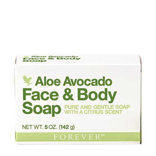 Aloe-Avocado Face & Body Soap, sabonete em barra de 142 gramas